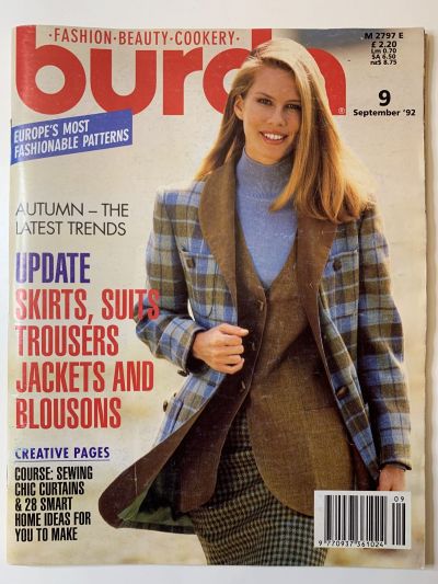 Фотография обложки журнала Burda 9/1992