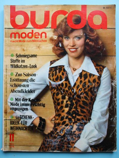 ���������� ������� ������� Burda 11/1974