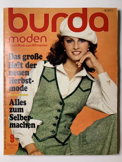 Фотография обложки журнала Burda 9/1977