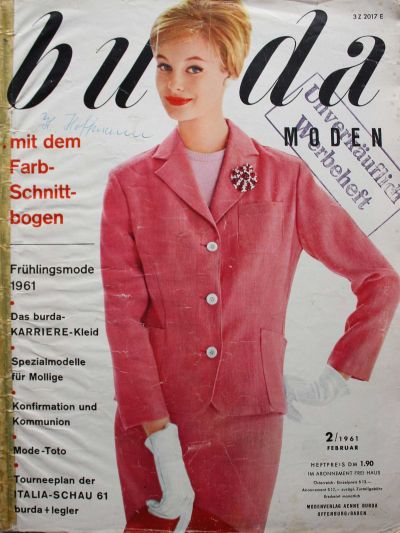 Фотография обложки журнала Burda 2/1961