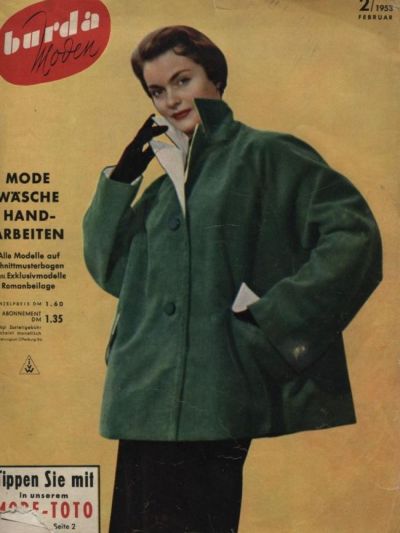 Фотография обложки журнала Burda 2/1953