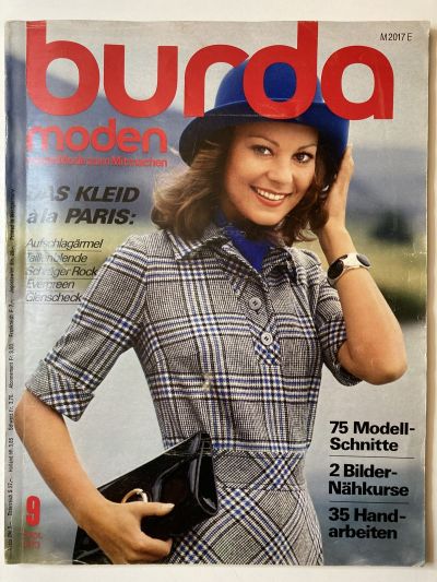 Фотография обложки журнала Burda 9/1973