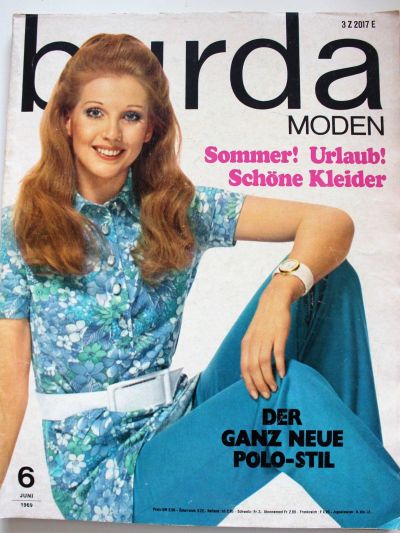Фотография обложки журнала Burda 6/1969