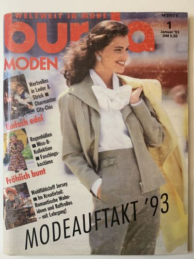 Фотография обложки журнала Burda 1/1993