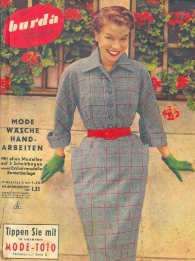 Фотография обложки журнала Burda 8/1952