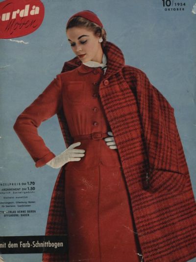 Фотография обложки журнала Burda 10/1954