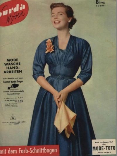 Фотография обложки журнала Burda 8/1953
