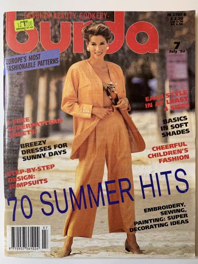 Фотография обложки журнала Burda 7/1992