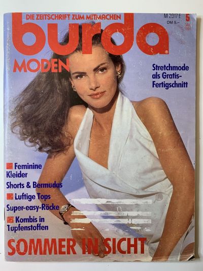 Фотография обложки журнала Burda 5/1991