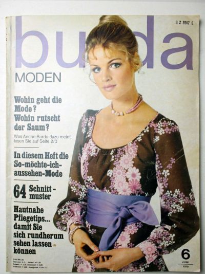 ���������� ������� ������� Burda 6/1970