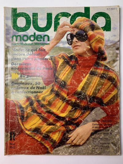 Фотография обложки журнала Burda 11/1972