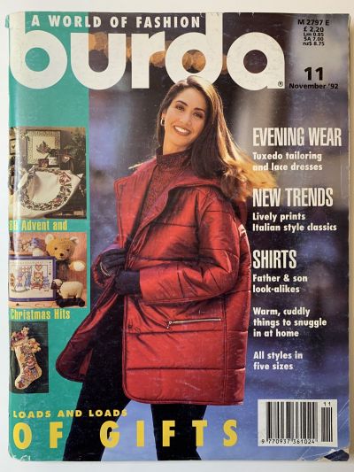 Фотография обложки журнала Burda 11/1992
