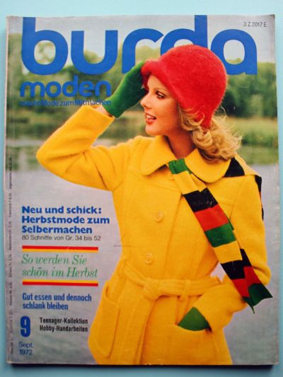 Фотография обложки журнала Burda 9/1972